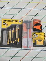 Werkmann Tools Set: Caliper, Tape Measure, Knives, Level