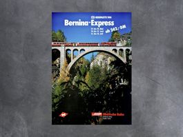 Plakat «Rhätische Bahn», Jahr ca. 1986