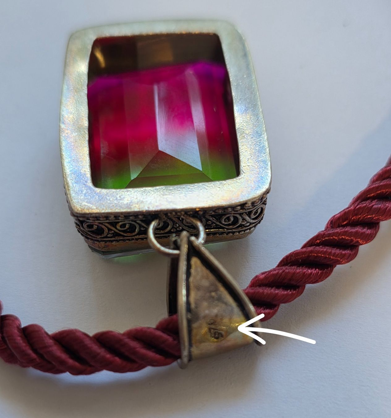 Anhänger: Kette mit Anhänger Stein 925 Silber Neu – Neu (gemäss Beschreibung) aus Zürich von ben_mn5h 8