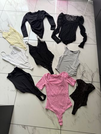9 Bodysuit Set verschiedene Farben und Stile gr XS