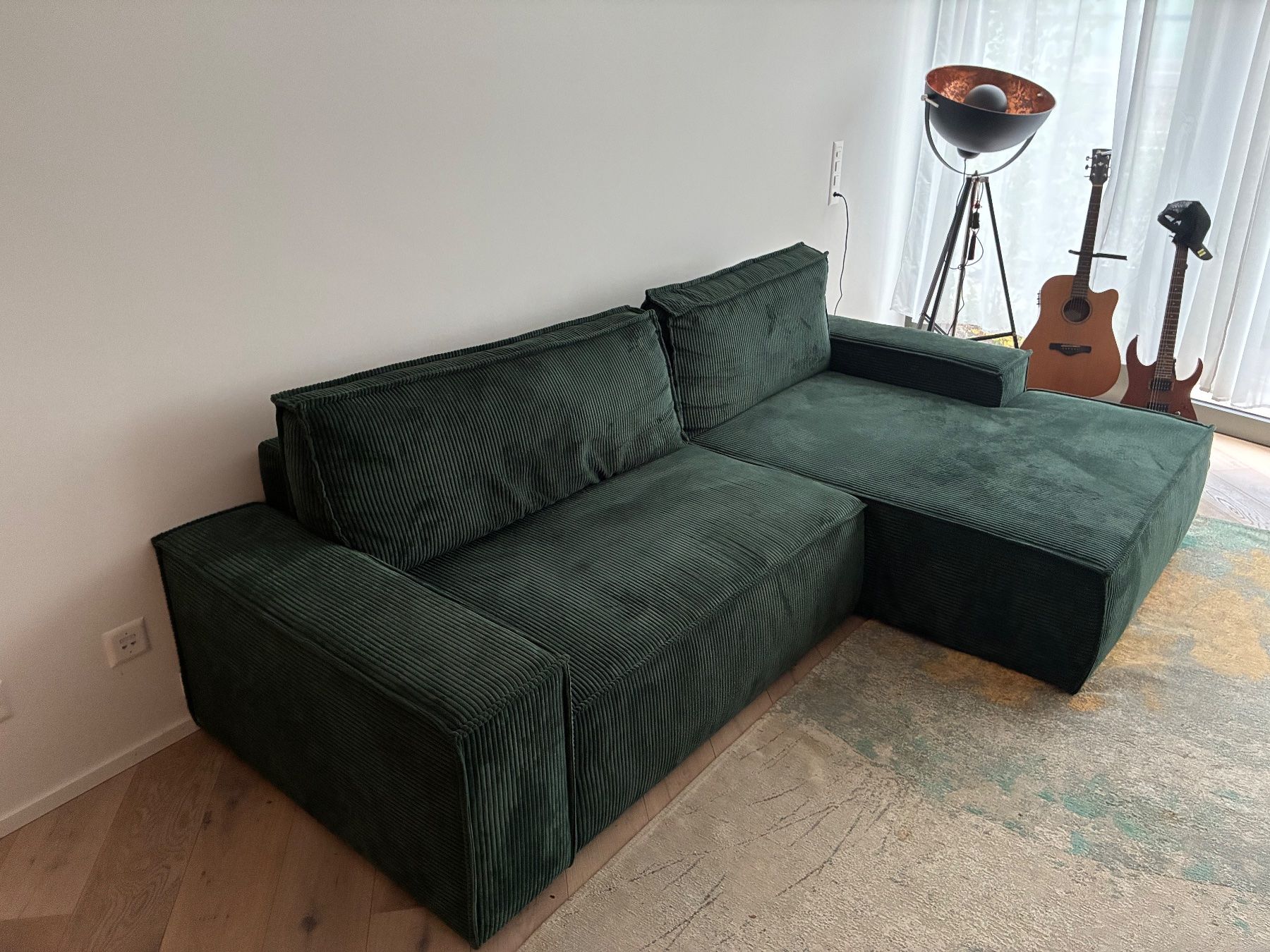 Divani: L-förmiges grünes Pascal Morabito Sofa – Usato da Zürich venduto da RFS92