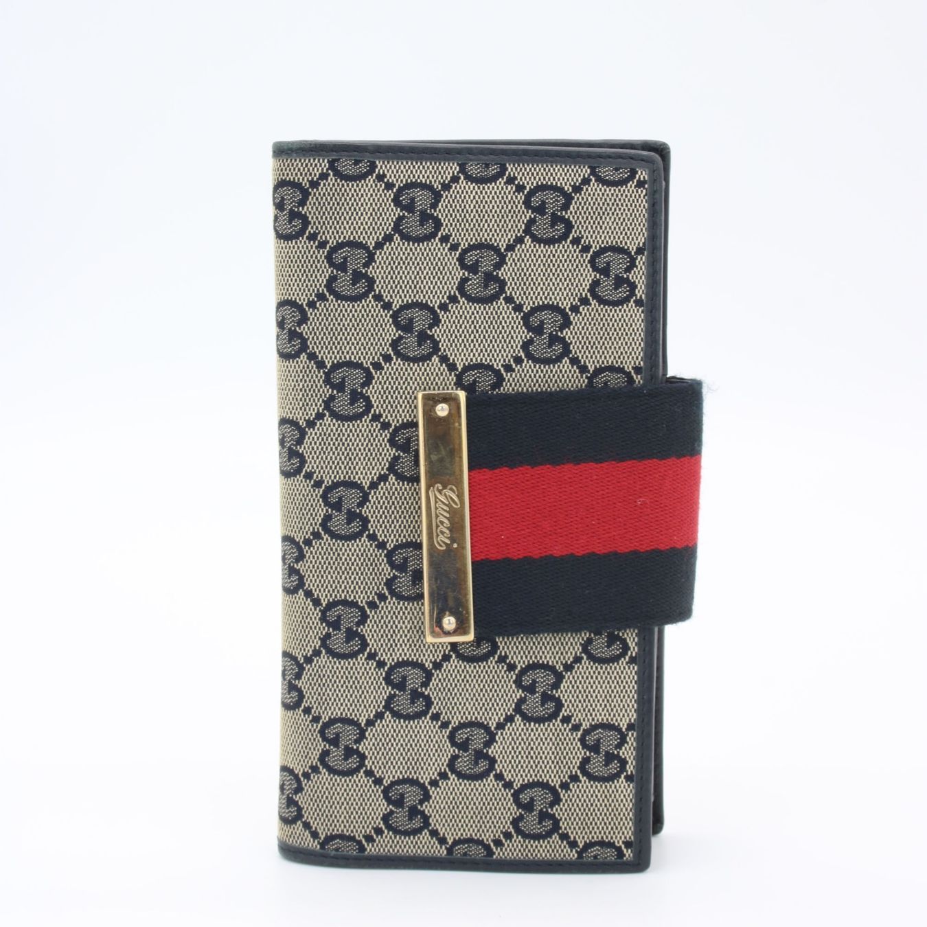 Gucci Portamonete: Gucci GG Canvas Web Continental Geldbeutel – Usato da Urtenen-Schönbühl venduto da jana2kids