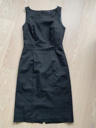 H&M Etuikleid, grau kariert, Gr. 36 - zeitlos & elegant! NEU