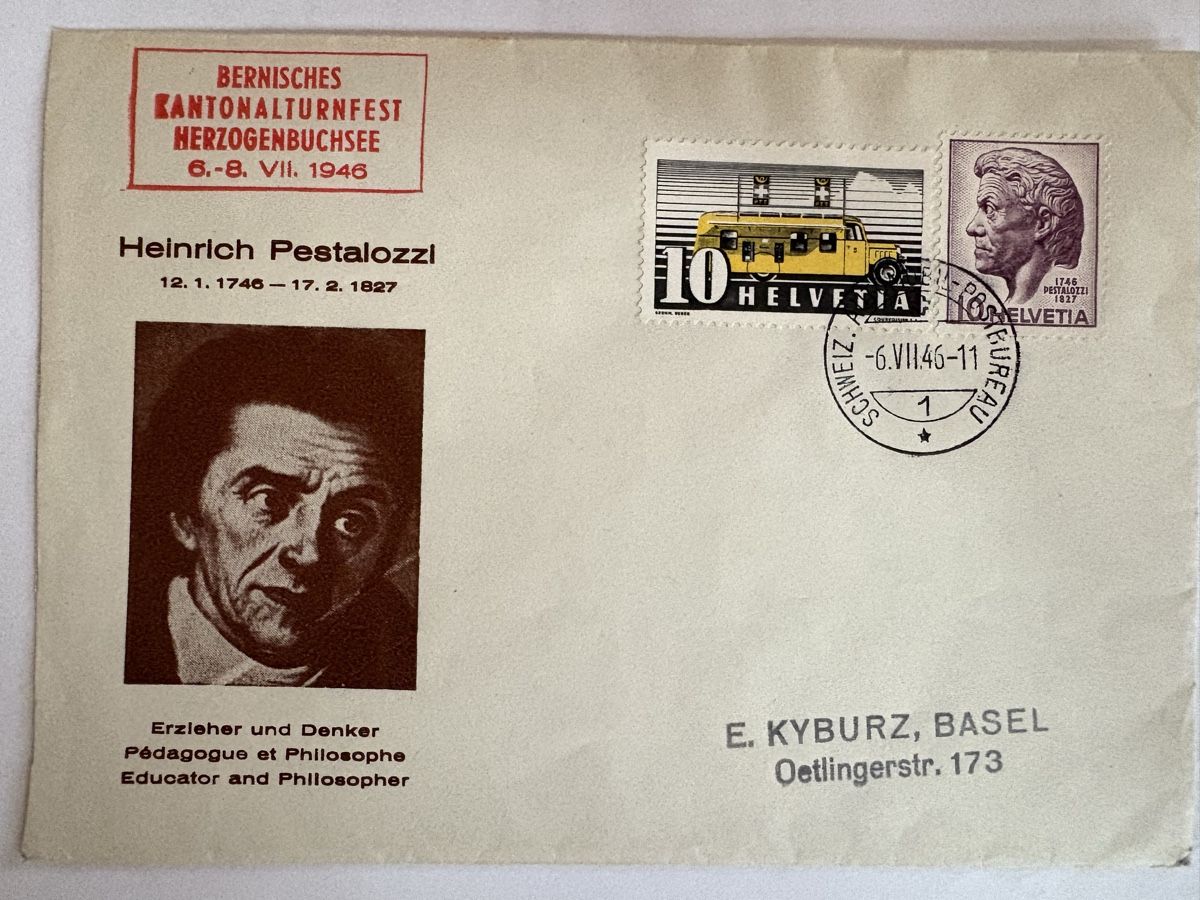 Tutti i francobolli: Pestalozzi Sonderbrief 1946 – Usato da Wohlen AG venduto da Eschiedsrichter