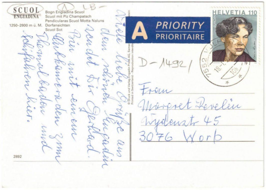 Cartoline postali: Scuol - 6 Bild AK – Usato da Binningen venduto da Mountainrider 1