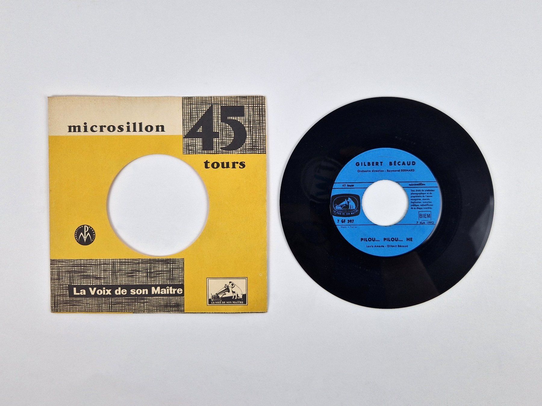 Schallplatten: Gilbert Bécaud Vinyl Sammlung 3x Chanson Klassiker – Gebraucht aus Basel von Restwert_Basel 5