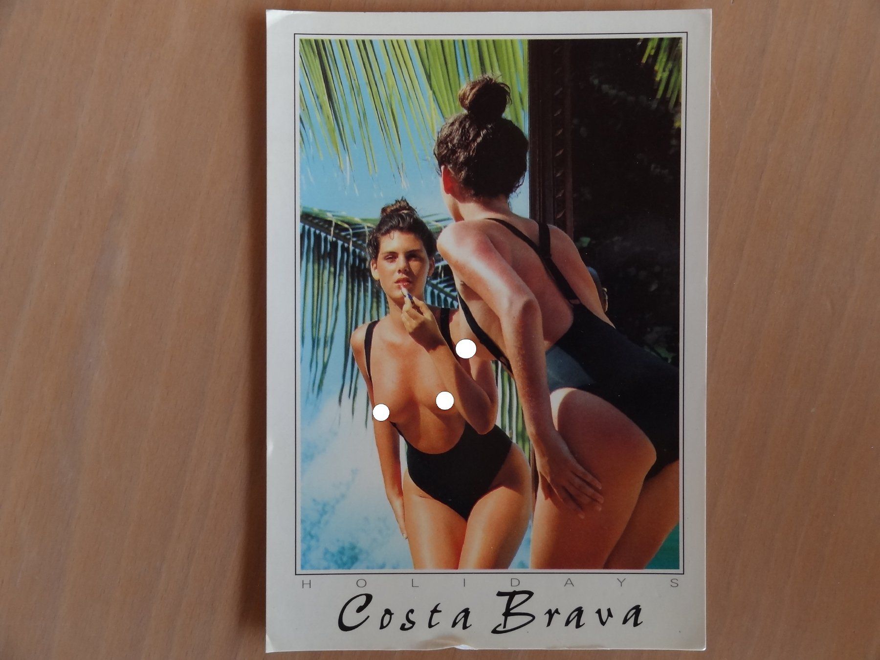 Ansichtskarten: Erotik - AK - Costa Brava - miroir – Gebraucht aus St Léonard von Riglin