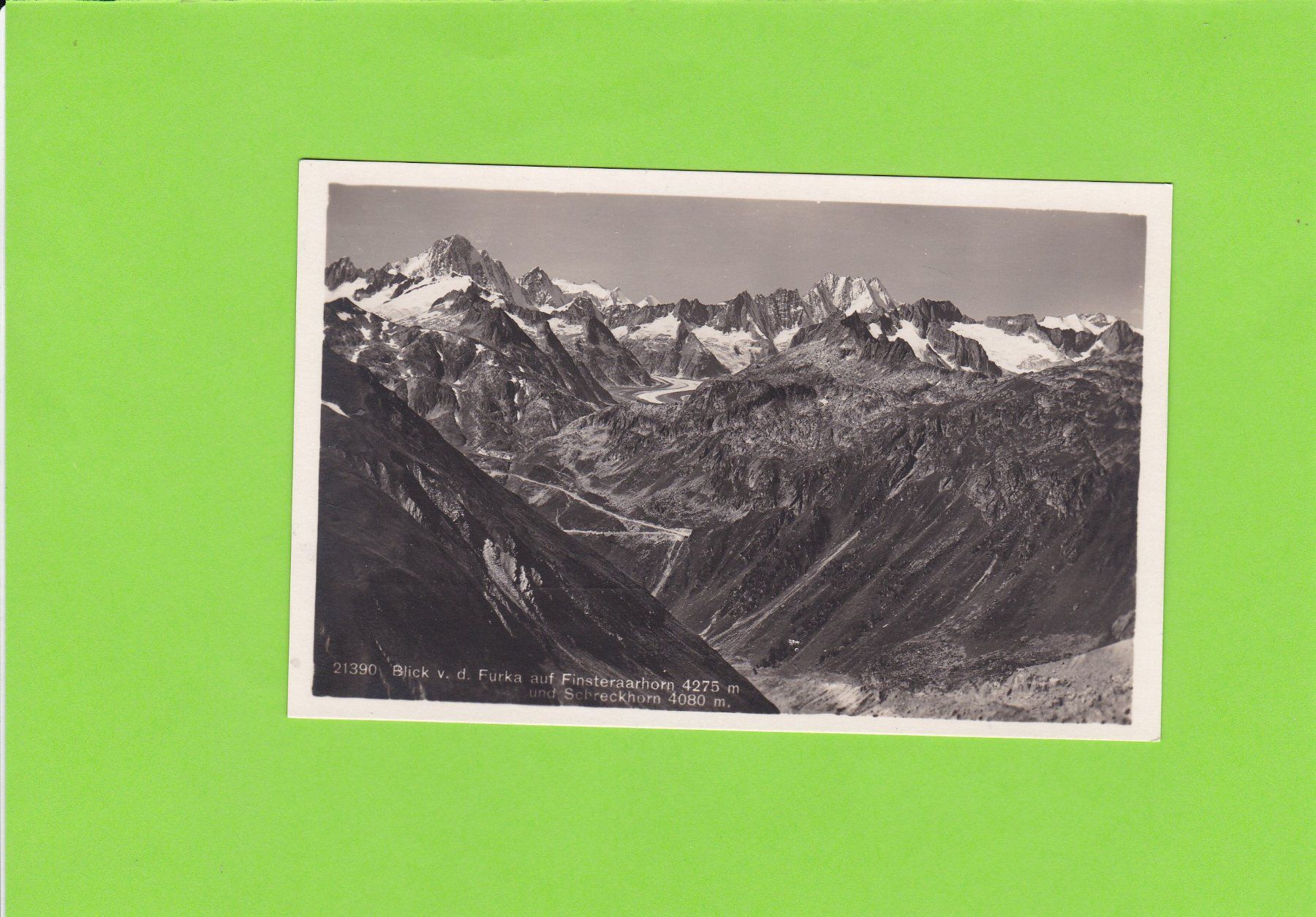 Cartoline postali: Blick von der Furka – Usato da St. Peterzell venduto da neckertal