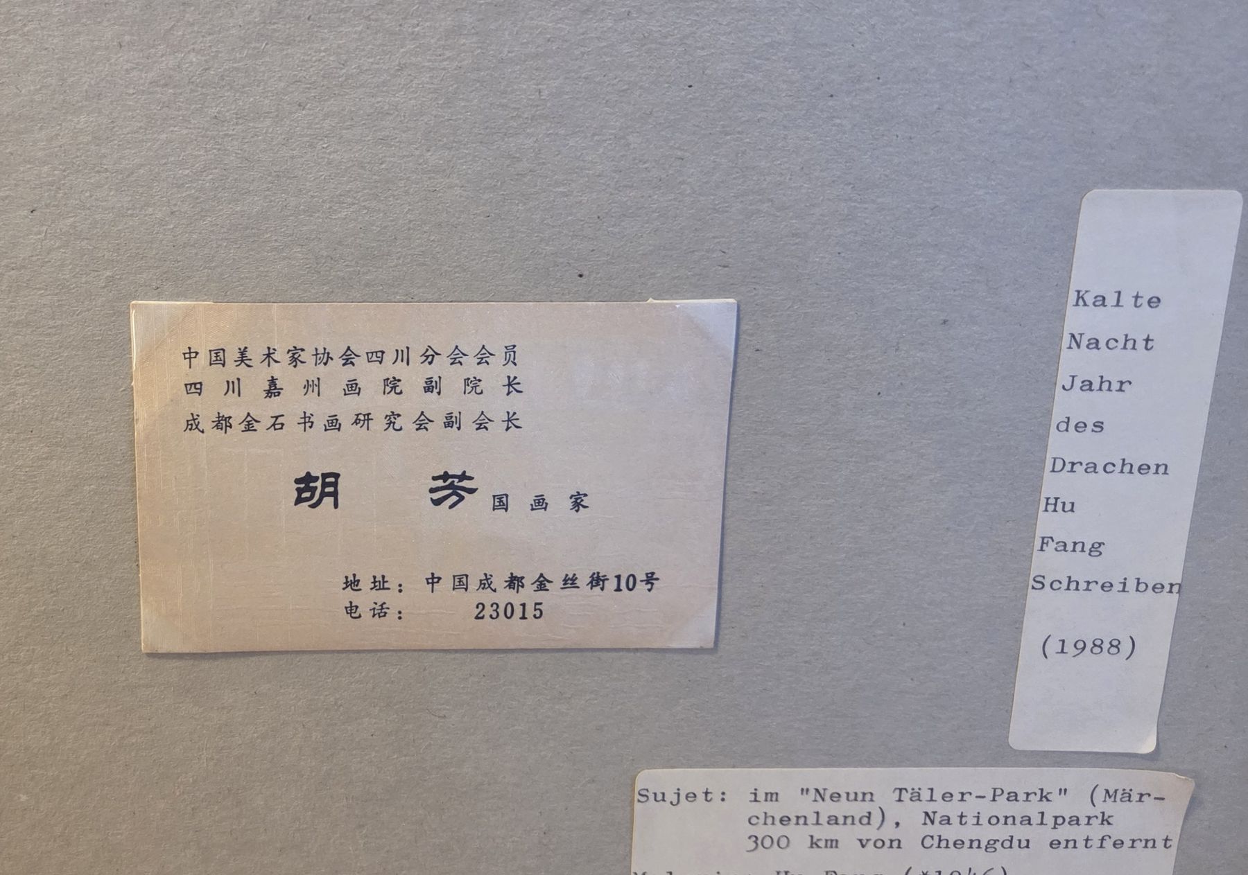 Dipinti: Original chinesisches Gemälde – Usato da Rehetobel venduto da hobirot01 5