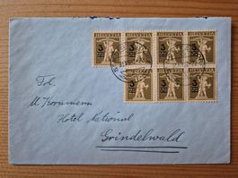 CH-Brief nach Grindelwald aus 1932 Zustand gem. Bilder