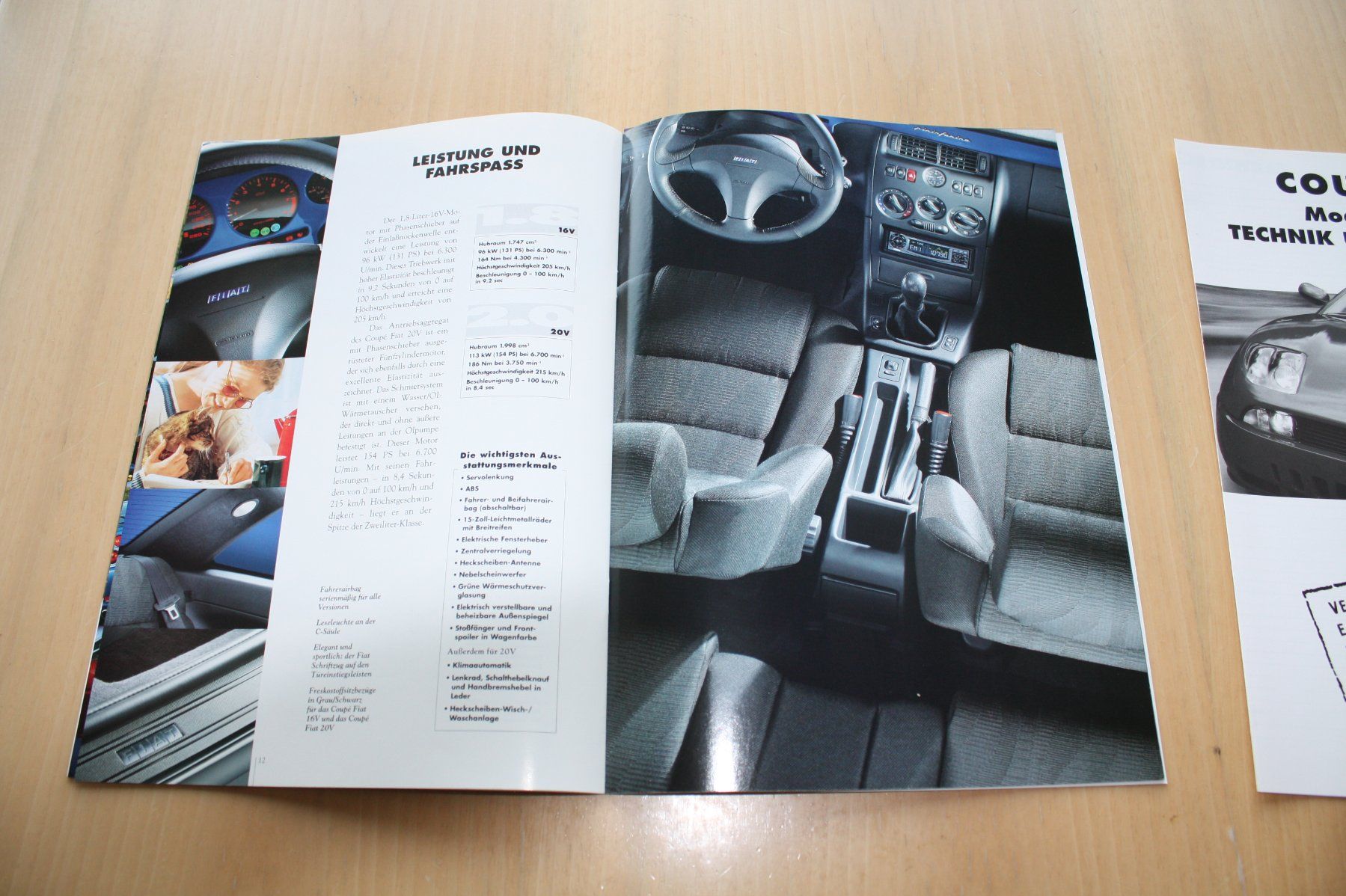 Fiat Documents: Fiat Coupé Prospekt 5/1999 – D'occasion à Wikon par erwin400 5