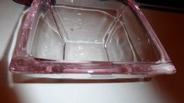 Schöne Glasschale rosa