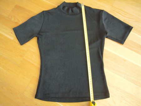 Schwarzes T-Shirt Gr XS