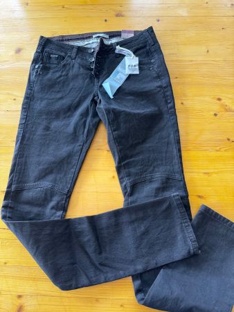 Neu Nile Hose Jeans Dunkelbraun Gr. XS Baumwolle Polyester