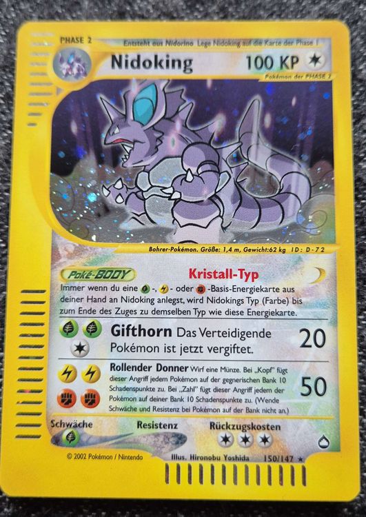 Pokémon Carte collezionabili: Pokemon Karte - Nidoking Holo - Top Zustand! – Usato da Binningen venduto da rom_9ls7