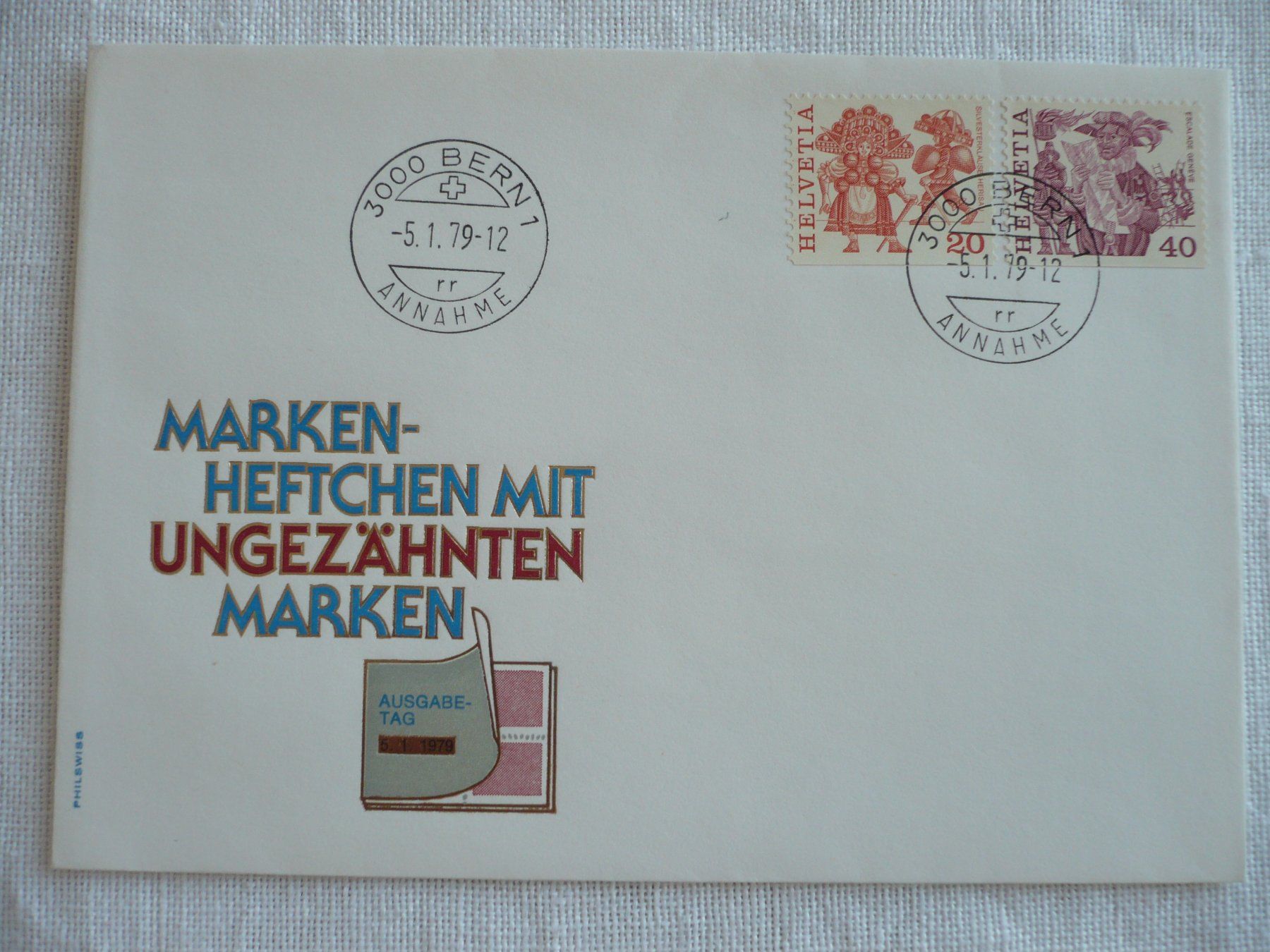 Alle Briefmarken: 1979 FDC aus Markenheftchen – Gebraucht aus Zürich von saltandpepper008