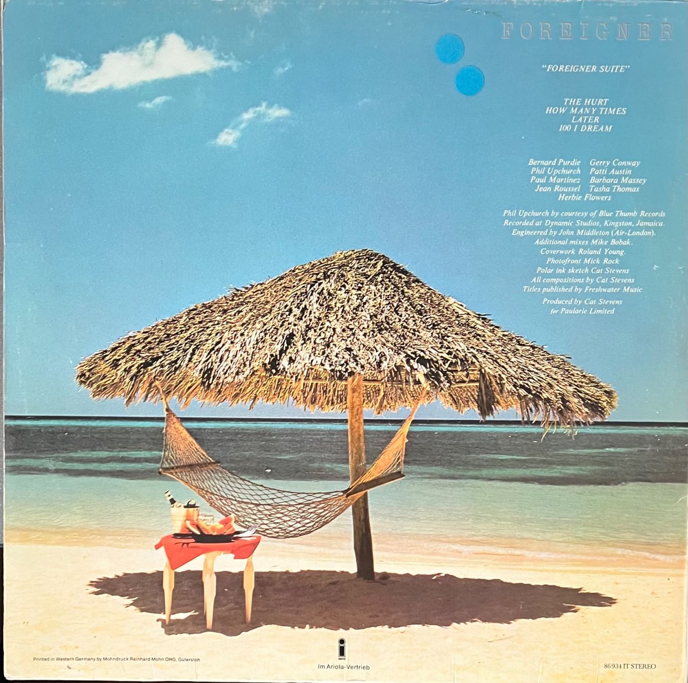 Vinyles: CAT STEVENS - FOREIGNER       /     Vinyl - LP – D'occasion à Horw par Belowzero0 1