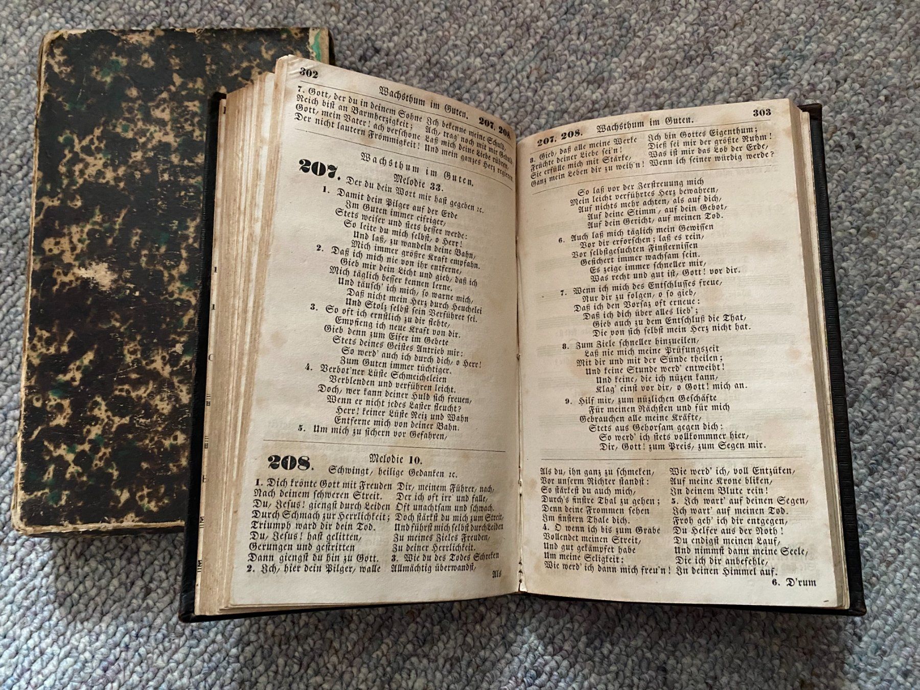 Bücher: Antikes Gesangbuch, Sammlung geistlicher Lieder, 1844 – Gebraucht aus Unterterzen von bac_287t 4