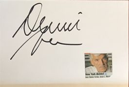 Dennis Farina 1944-2013 Autogramm signiert Karte 10x15cm