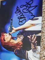 Andrea Berg - Autogramm auf Karte