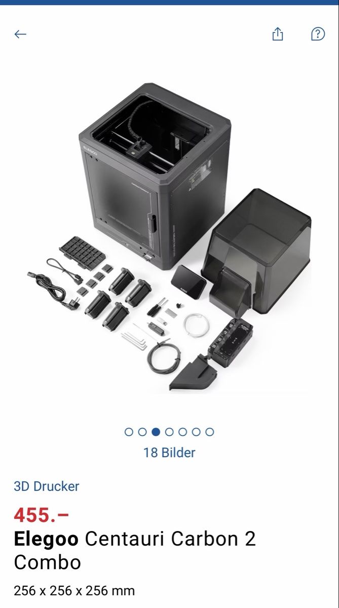 Elegoo Imprimante 3D: 3D Drucker Elegoo Centauri Carbon 2 Combo 256x256x256mm – Neuf (Voir description) à Heimberg par cmfr84 6