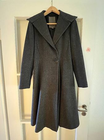 Vera Wang Wollmischung Mantel Herringbone, Gr. XS  wie neu