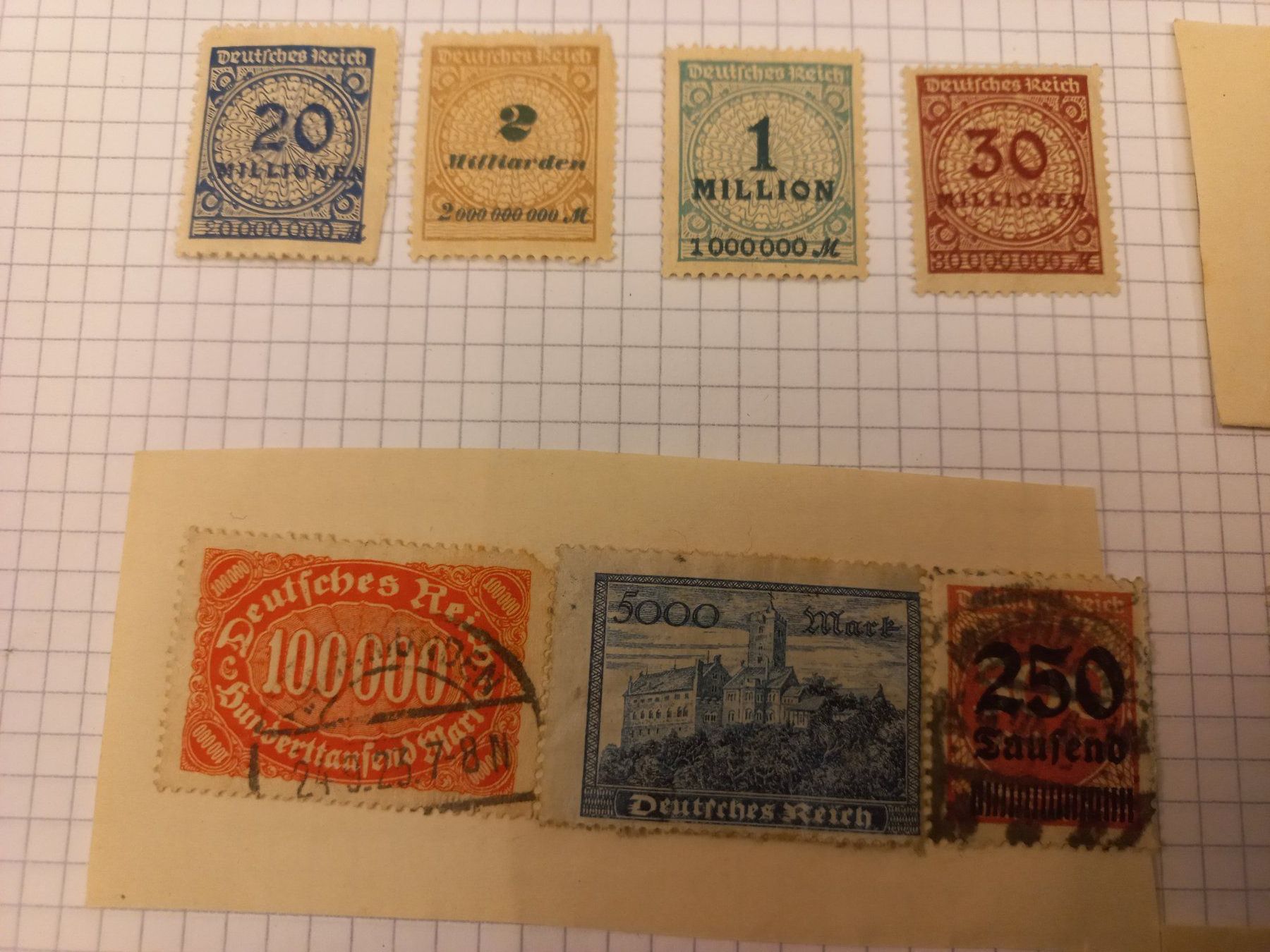 Tous les timbres: 21 BRIEFMARKEN DEUTSCHES REICH SORTIERT – D'occasion à Lugano par Montarina 2