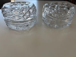 Lot de 2 coupes en cristal, motif étoile ✨