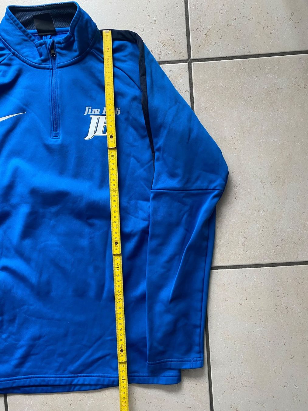 Nike Canottiere & Pantaloni: Nike Trainingspulli, Gr. S, blau, mit kurzem Reissverschluss – Usato da Münchenbuchsee venduto da ryros 2