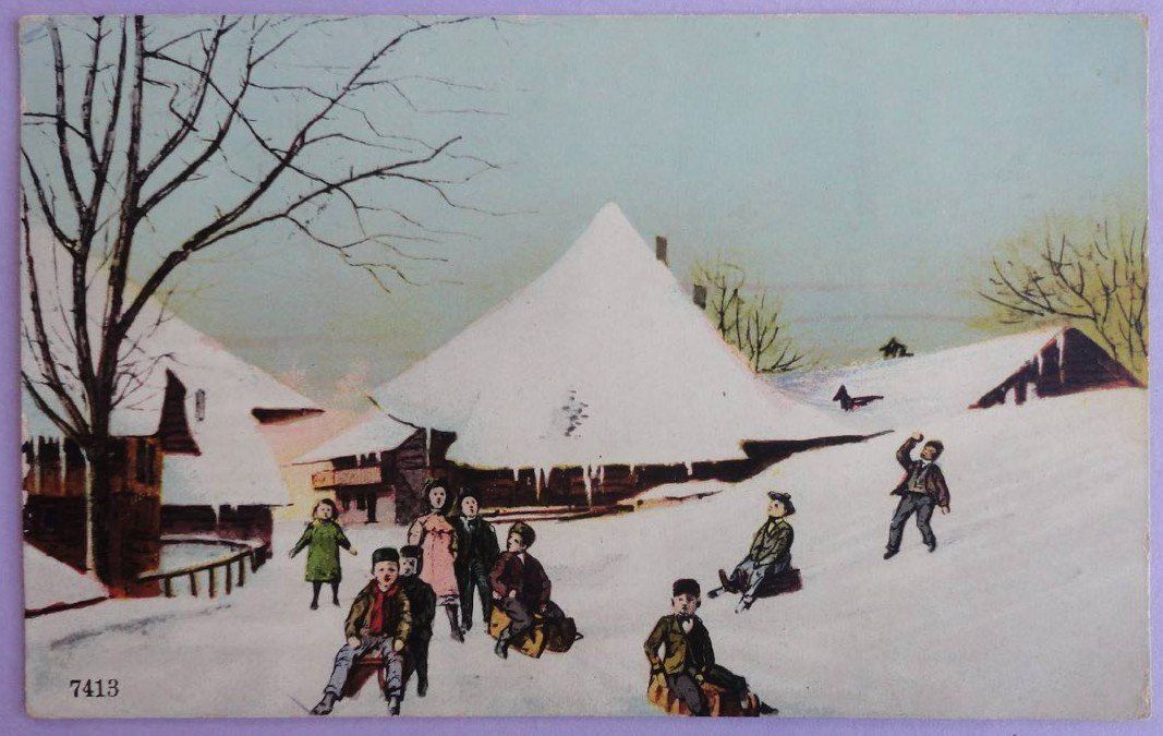 Cartes postales: Scène d'hiver – D'occasion à Fétigny par Billy2miny