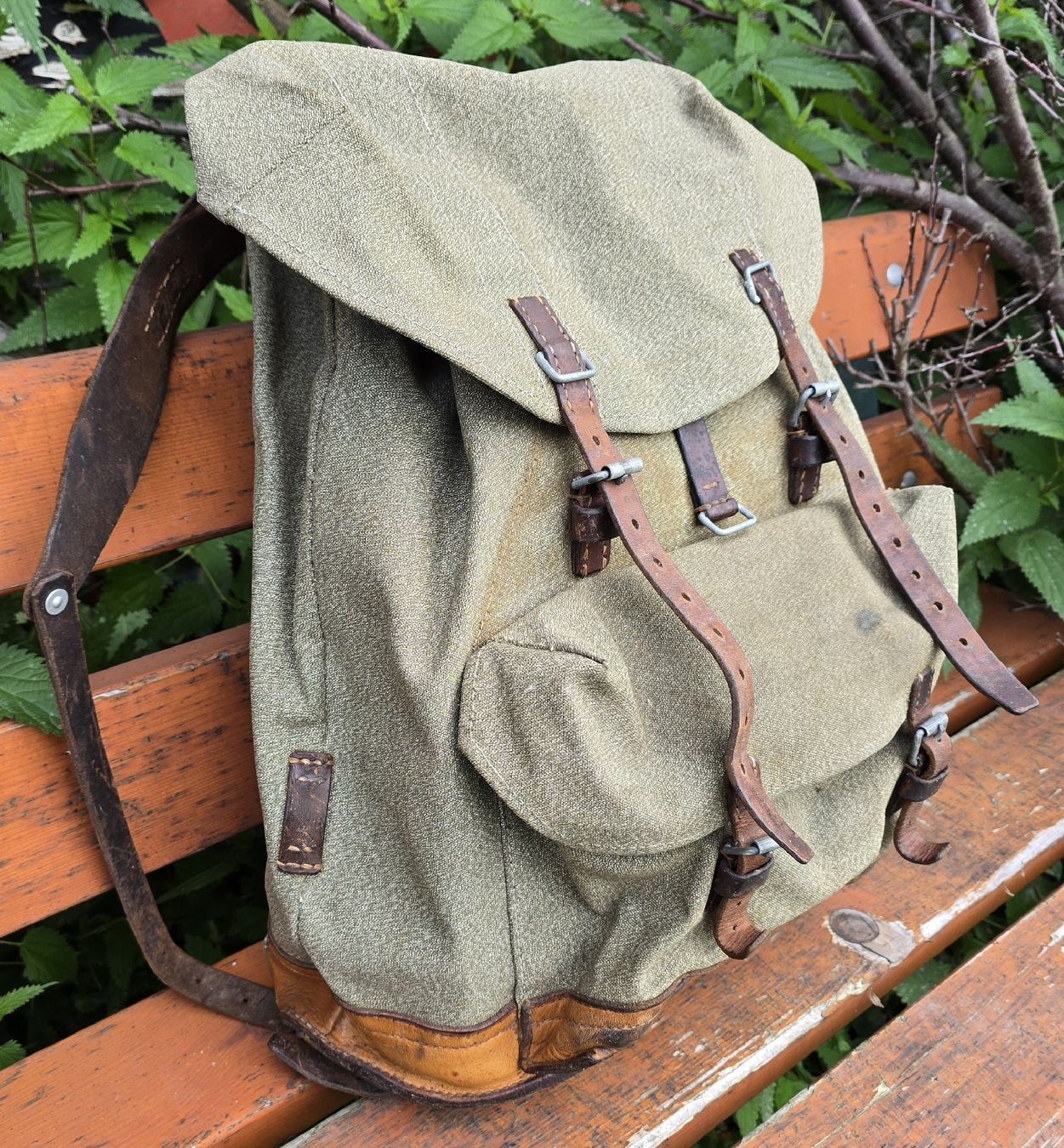 Schweizer Armee Zaini: Militärrucksack 62 – Usato da Burgistein venduto da maia13 1