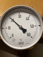 Haenni Thermometer Durchm. 100 mm mit Fühler 270 mm lang