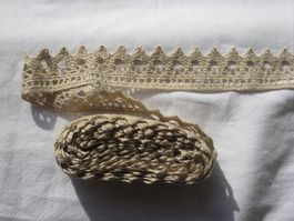 Häkelspitze Baumwollgemisch beige 3cm breit