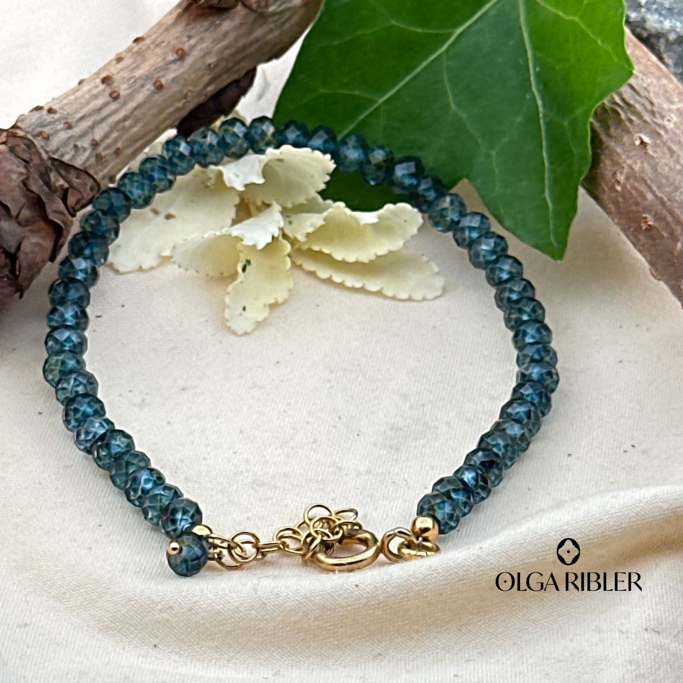 Olga Ribler Bracciali & Braccialetti: Armband, blauer Apatit – Nuovo (secondo la descrizione) da Luzern venduto da MonikaS03 5