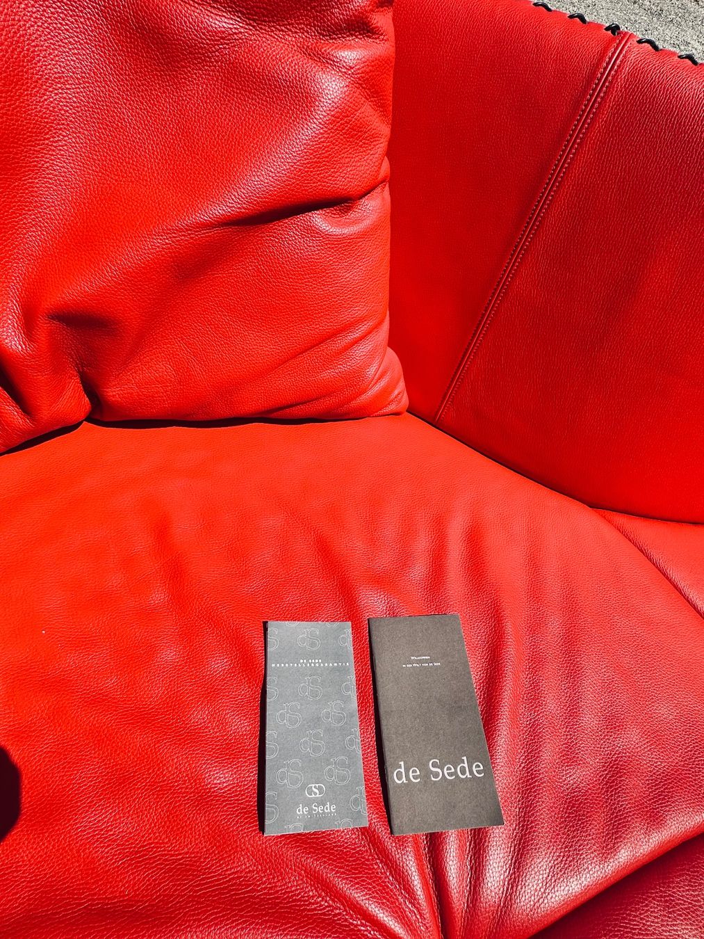 De Sede Sofas: Sofa De Sede DS102 Shell rot Leder Mathias Hoffmann – Gebraucht aus Otelfingen von Yossi-68 8
