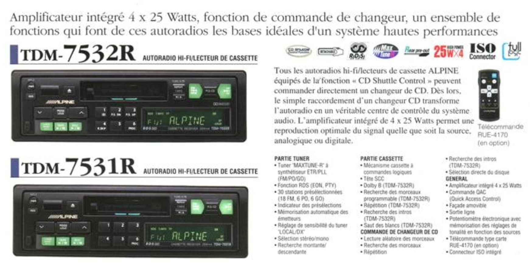 Alpine Radios: Autoradio 1DIN - Alpine TDM-7531R – Neu und originalverpackt aus Corcelles-près-Payerne von FactoryofSound 4