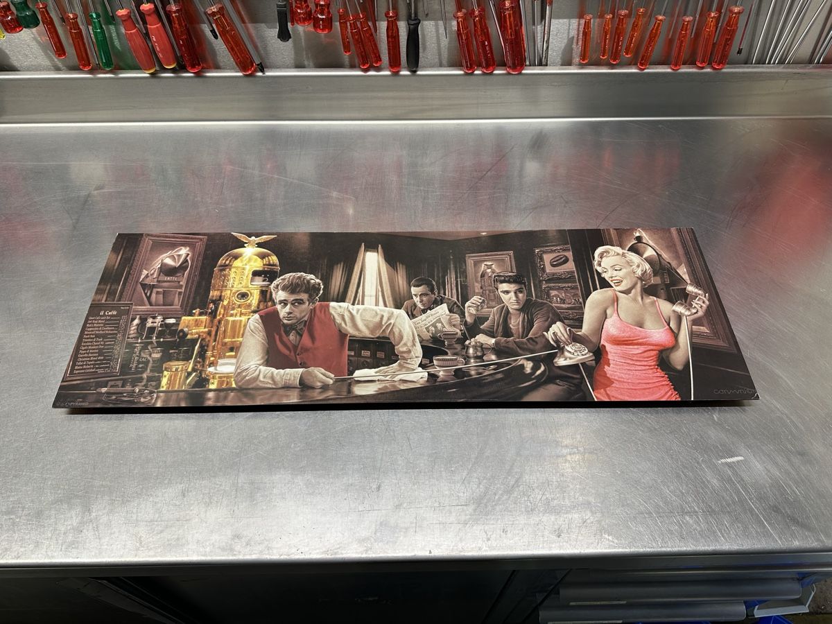 Foto & Immagini: Cooles Retro Bar-Bild mit James Dean, Elvis, Marilyn – Usato da Schwende venduto da weesli