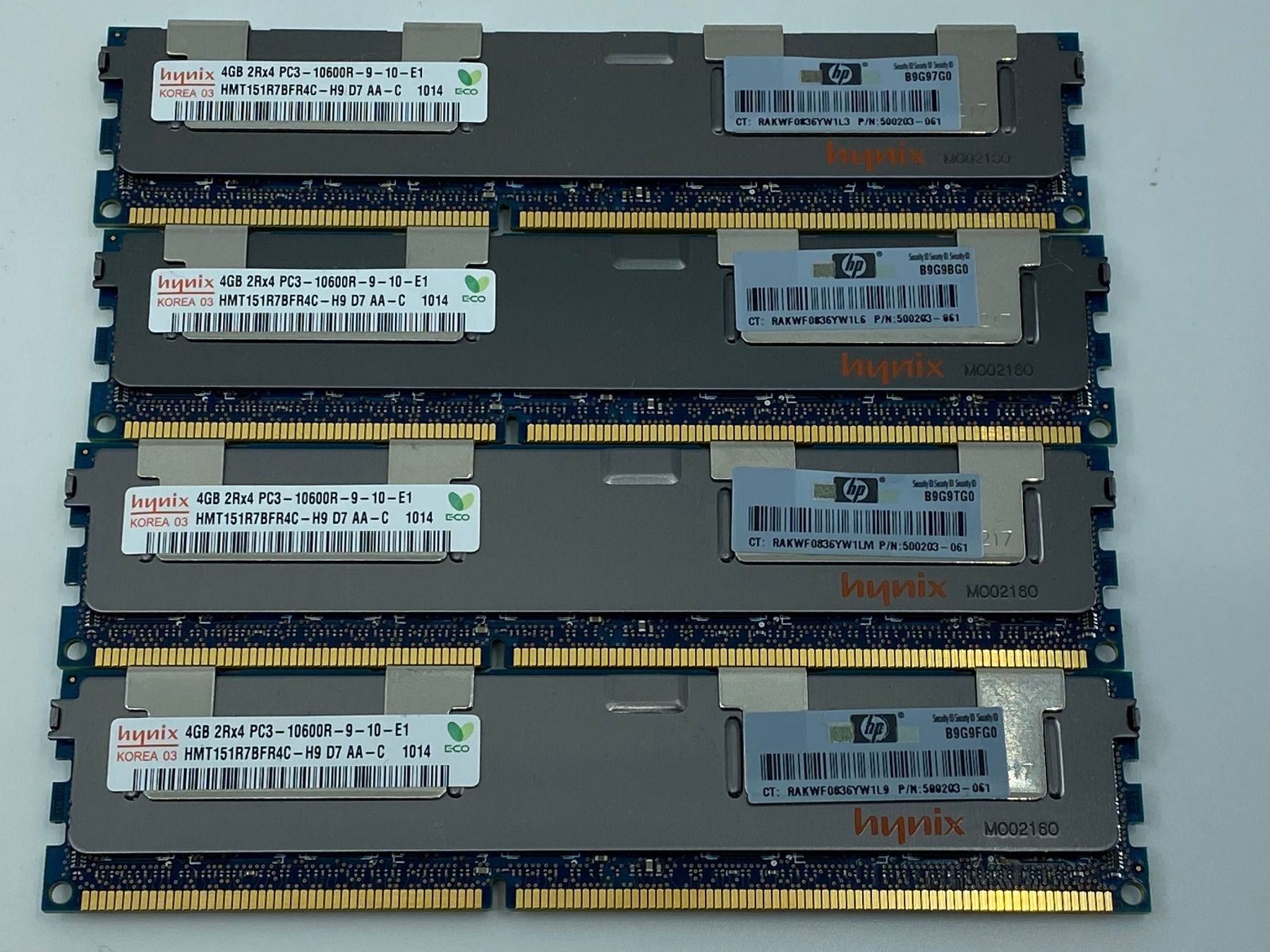Hewlett Packard Memoria / RAM: HP 4GB 2Rx4 PC3-10600R-10-E1 – Usato da Langwiesen venduto da Restposten-24 2
