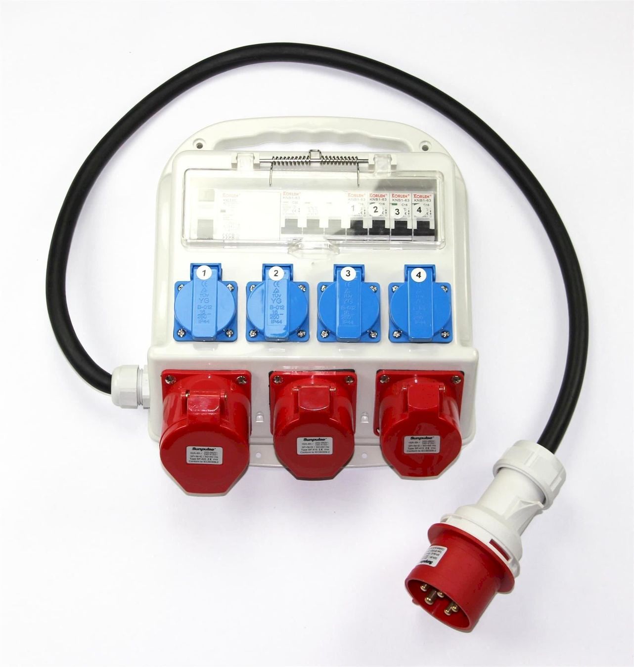 Electrotechnique: Baustromverteiler mit FI-Schutzschalter – Neuf avec emballage d'origine à Bottighofen par zaap