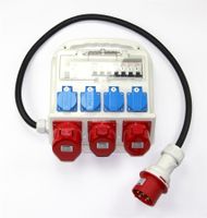 Baustromverteiler mit FI-Schutzschalter