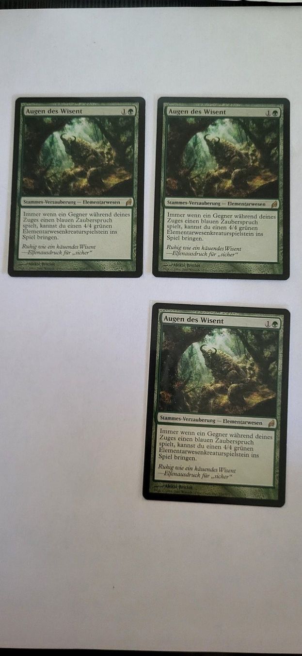 Magic The Gathering Carte collezionabili: MTG - Augen des Wisent – Usato da Münsingen venduto da Heroism2010