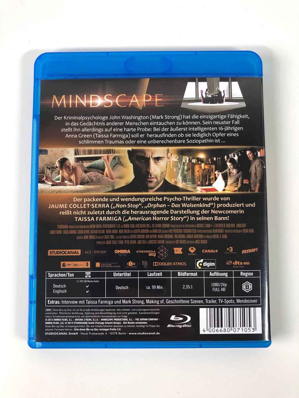Tous les DVDs: Mindscape (2013) - Bluray – D'occasion à Bern par McFlurry_88 1