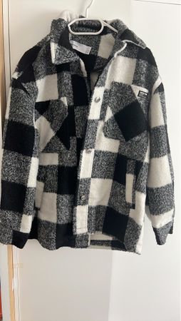 Veste à carreaux Bershka, taille S- 10% laine