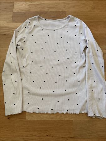 Feines Langarm-Shirt mit Pünktchenmuster