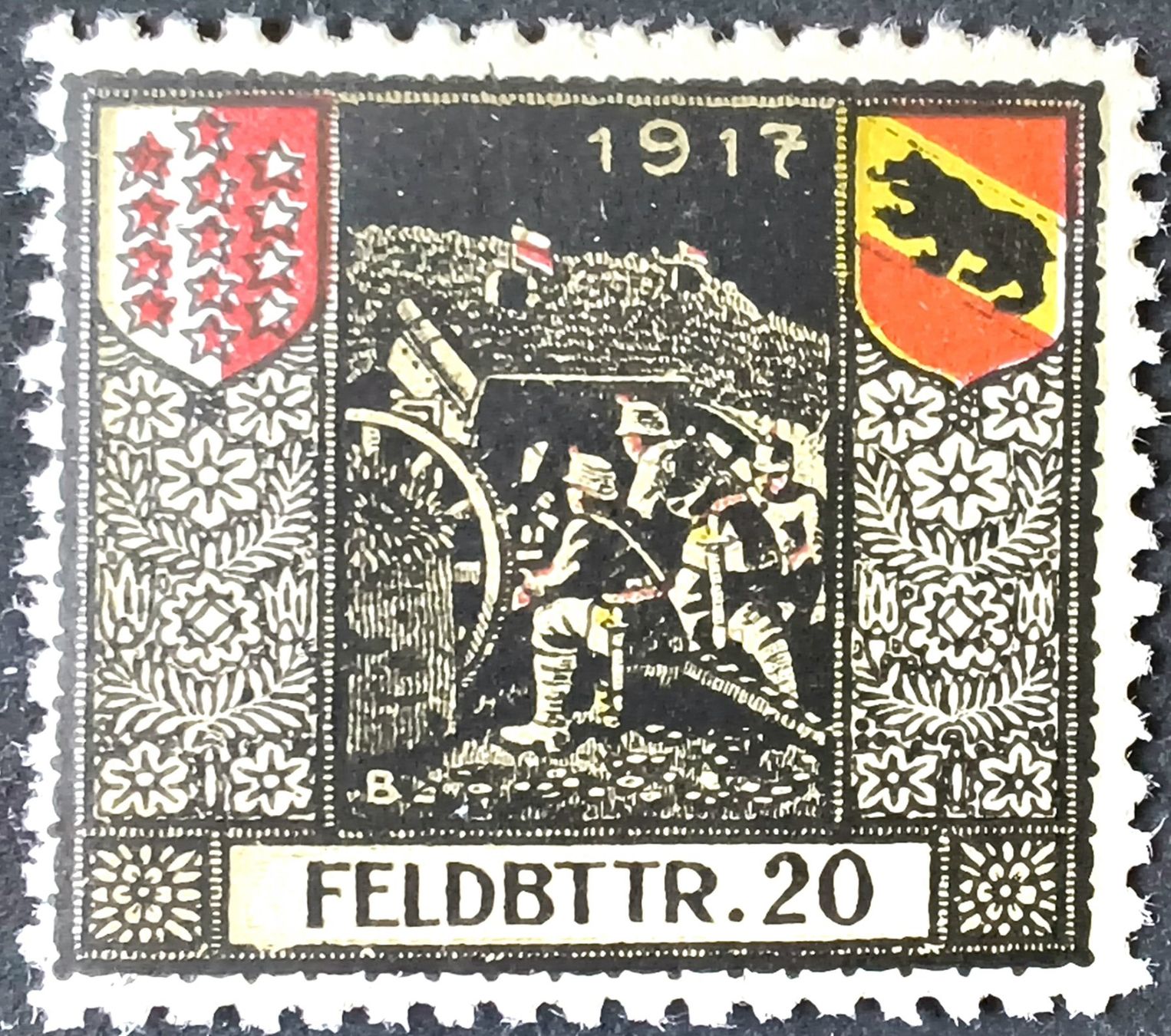 Tutti i francobolli: Feldbatterie 20, 1.WK, Wi 3.Div 99 – Usato da Niederuzwil venduto da LichtPhil