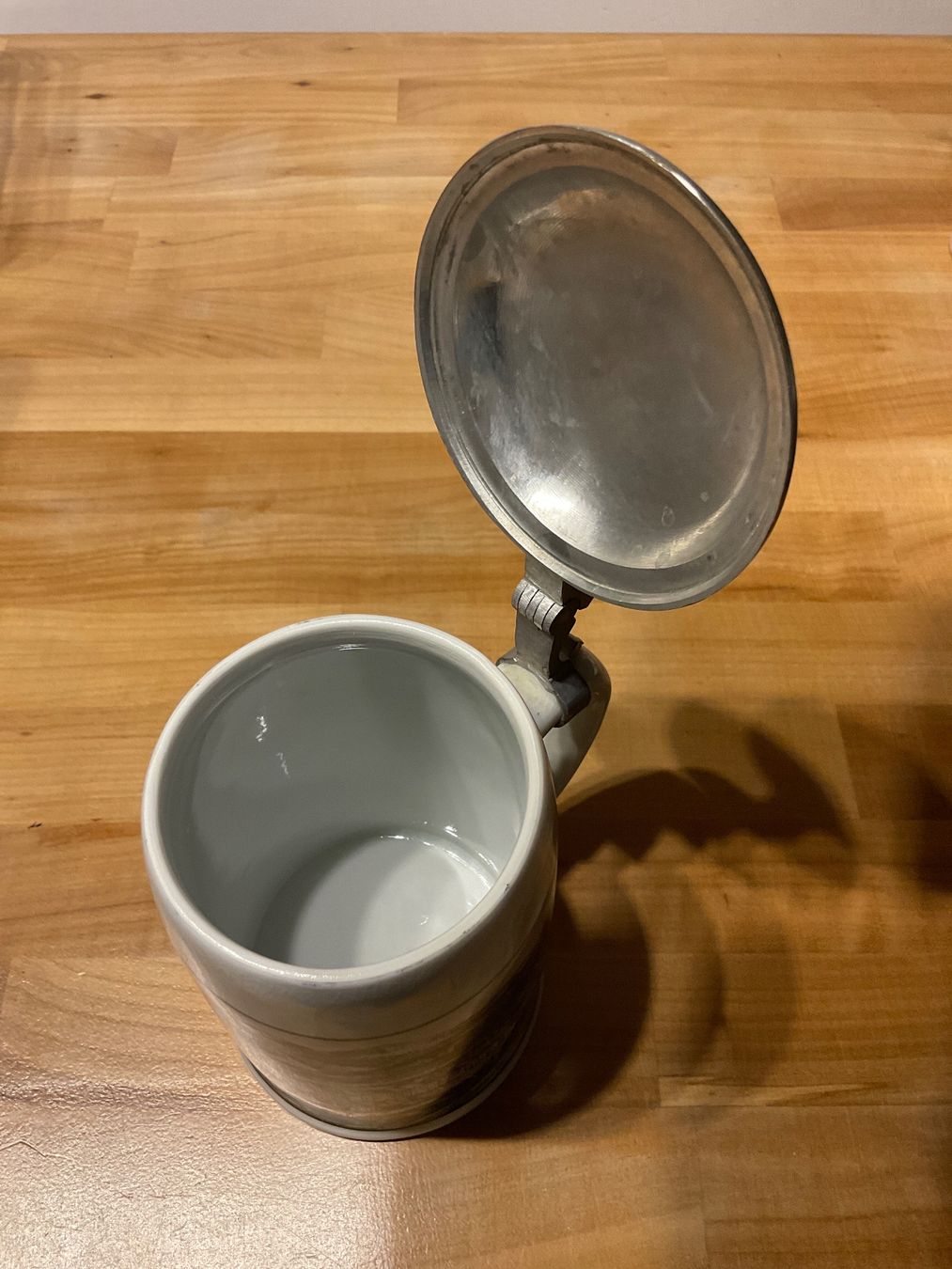 Bicchieri: Bier Humpen / Keramik mit Zinndeckel – Usato da Rümlang venduto da baselsale1 4