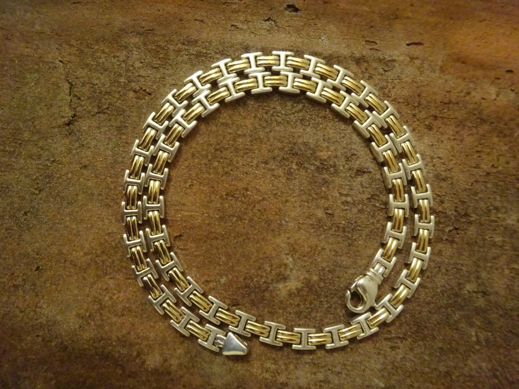 Catenine: Kette Bicolor Buchstabe "H" / 925 Silber – Usato da Esslingen venduto da FetteSchnecke 3