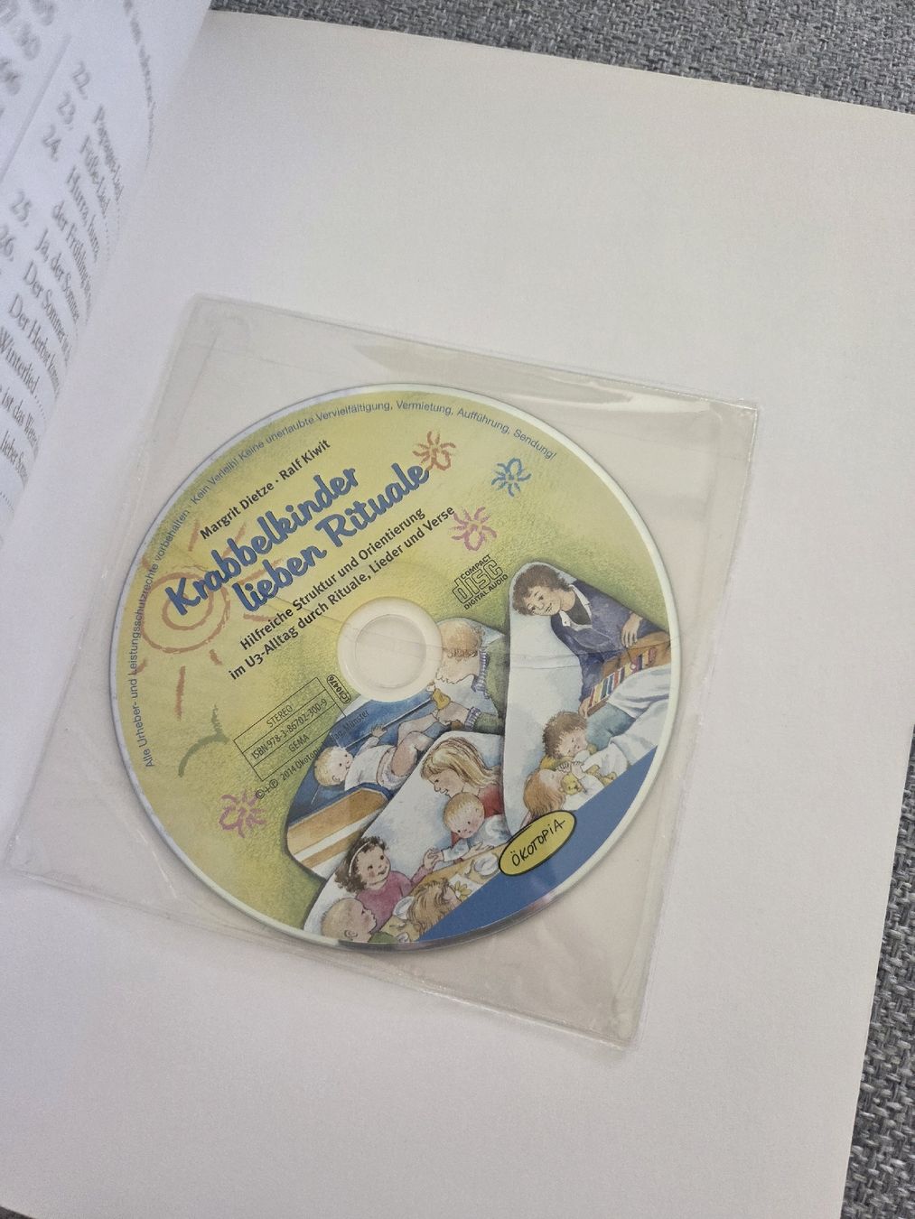 Livres: Krabbelkinder liebe Rituale Margrit Dietze – D'occasion à Port par Darialina 2