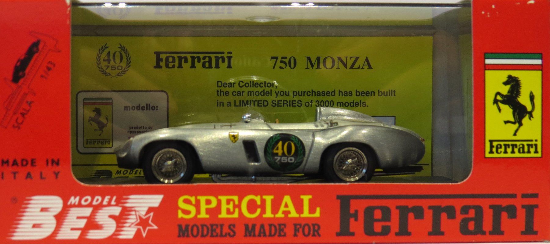 Ferrari Modellautos: 1:43 Ferrari 750 Sondermodell – Neu und originalverpackt aus Ettingen von campione_1 2