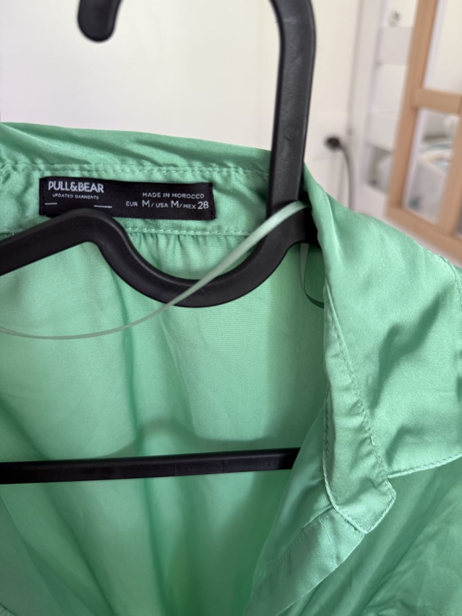 Pull&Bear Vestiti: Robe chemise Pull&Bear verte taille M excellent état – Nuovo (secondo la descrizione) da Genève venduto da acr_88hl 3